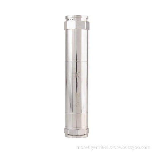 Mechanical King mod stainless steel battery body mod Use 18650 or 18350 battery fit for all 510 EGO thread atomizer 0207011